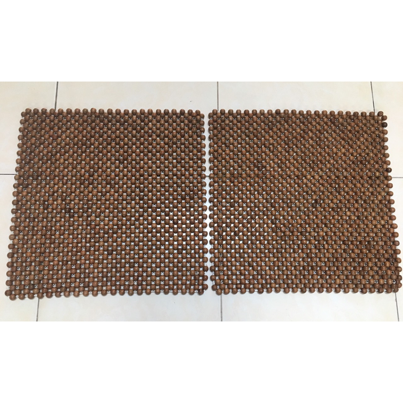 Combo 2 Đệm lót ghế văn phòng hạt gỗ hương mộc 12ly