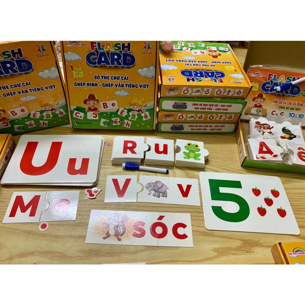 Trọn Bộ 150 Thẻ Học Thông Minh, Flashcards Thẻ Chữ Cái Ghép Hình-Ghép Vần Tiếng Viêt Cho Bé Từ 0-6T