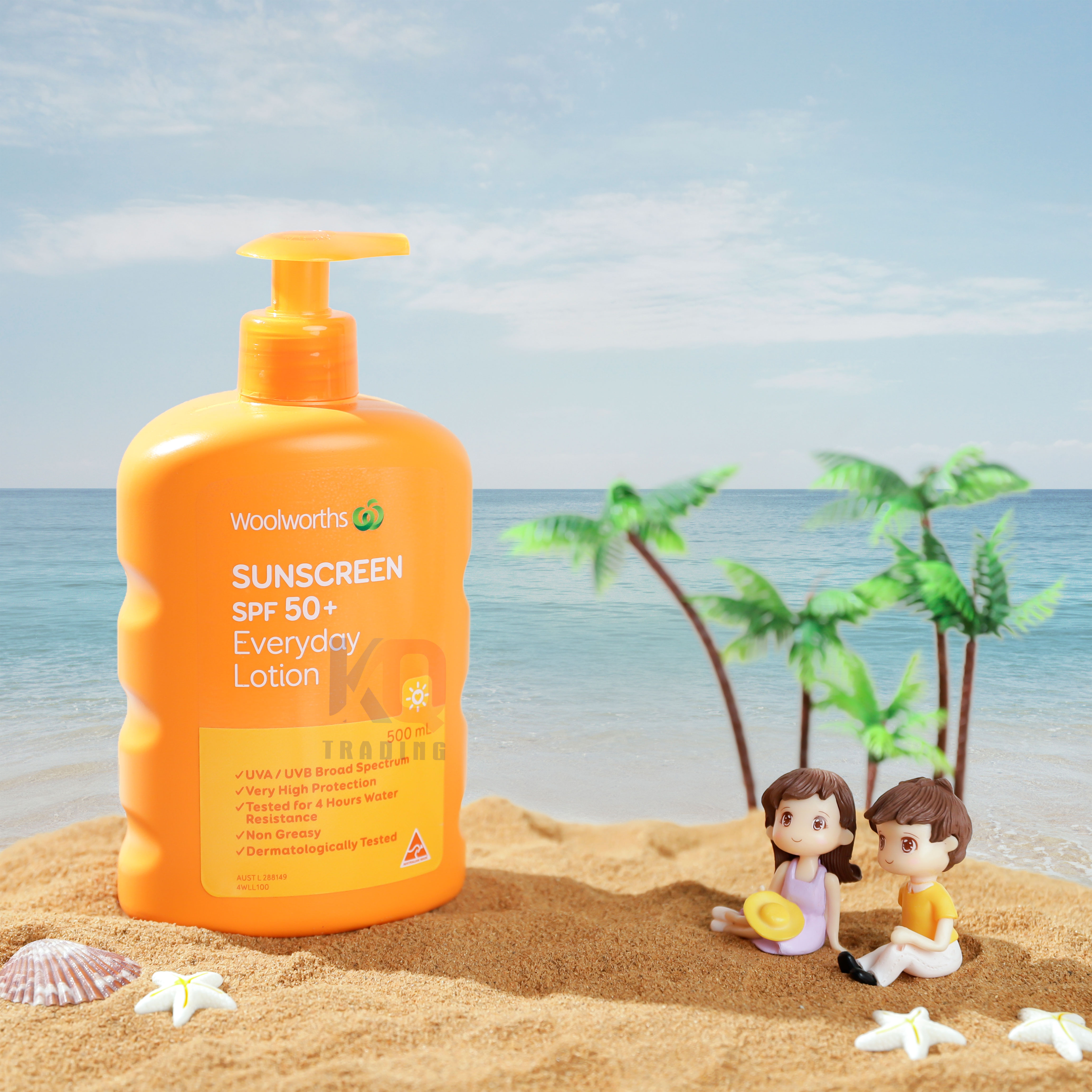 Kem chống nắng phổ rộng  SPF 50+ dung tích 500ml WOOLWORTHS SUNSCREEN xuất xứ Úc