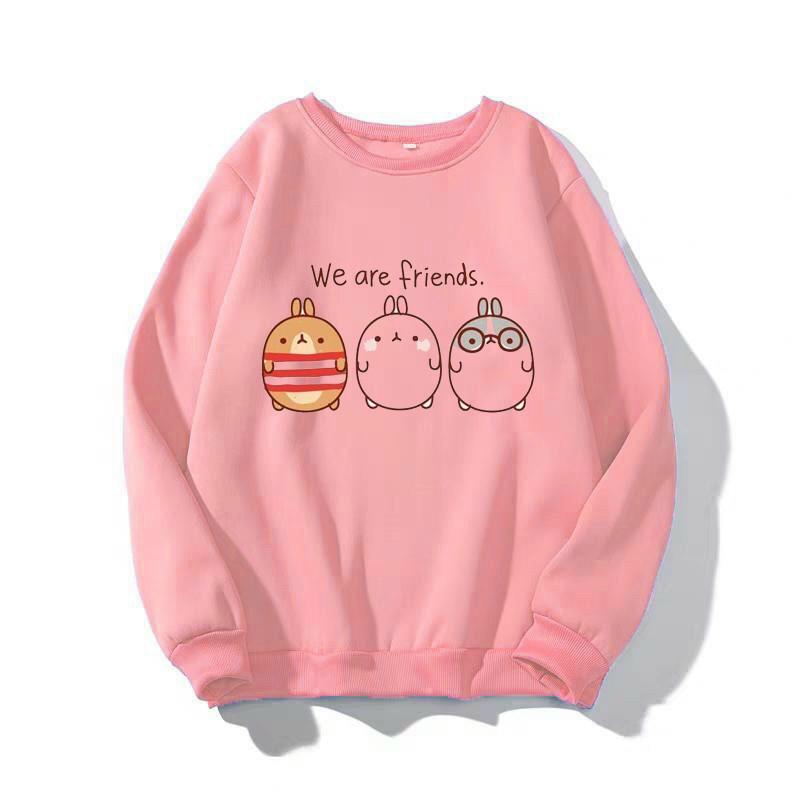ÁO SWEATER NỈ UNISEX IN 3 GÀ CON FORM NAM NỮ SIÊU DỄ THƯƠNG