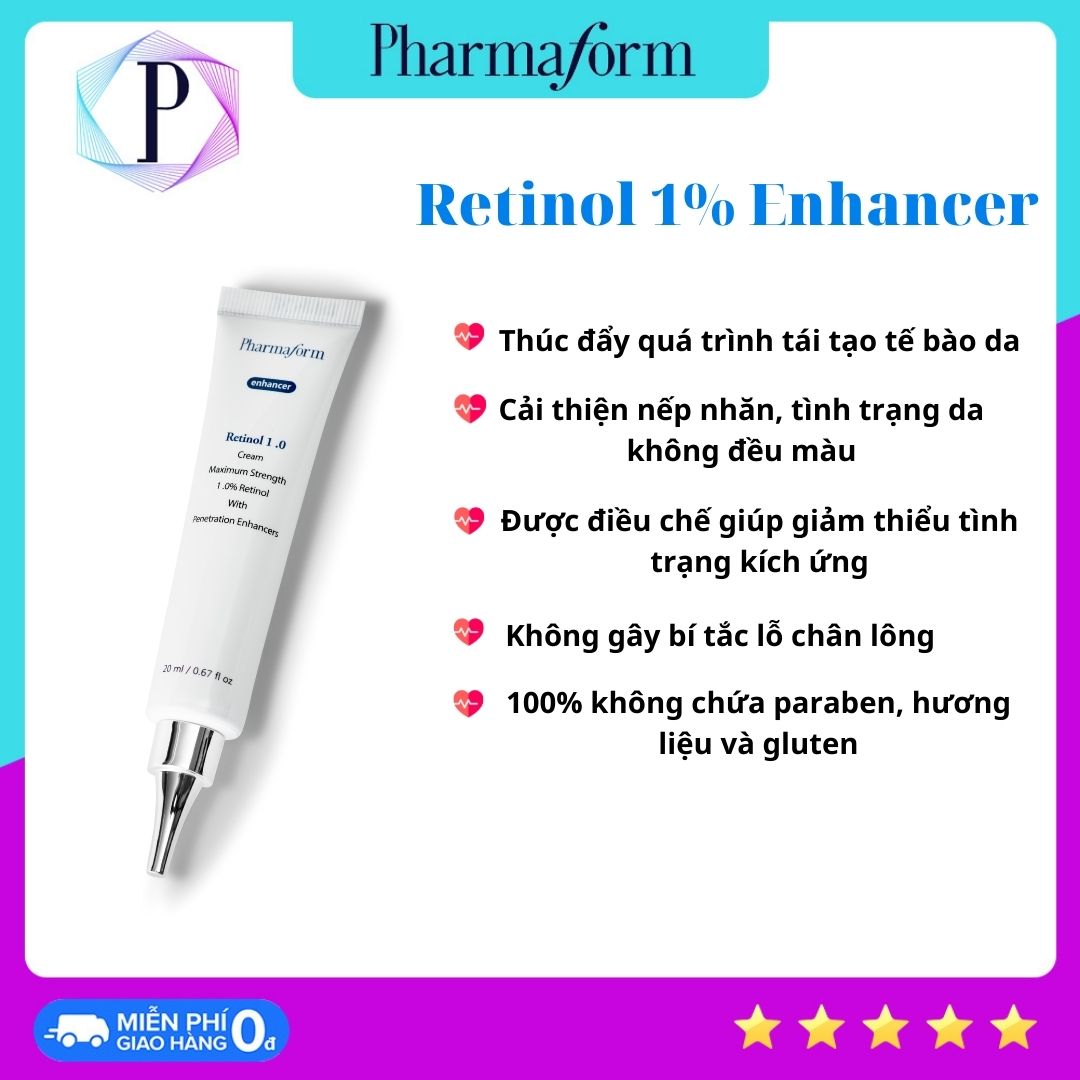 [NHÀ SẢN XUẤT] Tinh chất chống lão hóa Pharmaform Retinol Enhancer 1.0 - 20ml