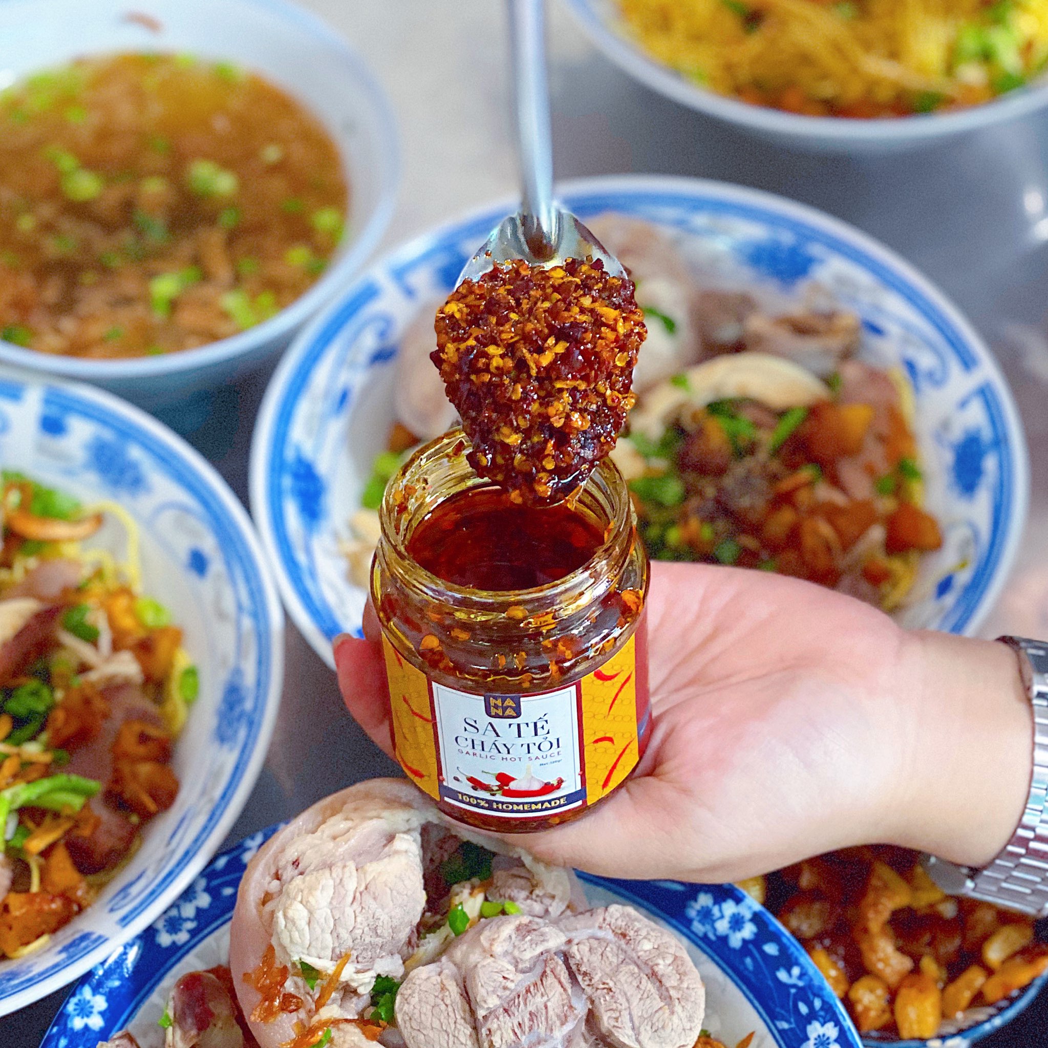 Sa tế cháy tỏi combo 2 hủ Nana Foods 