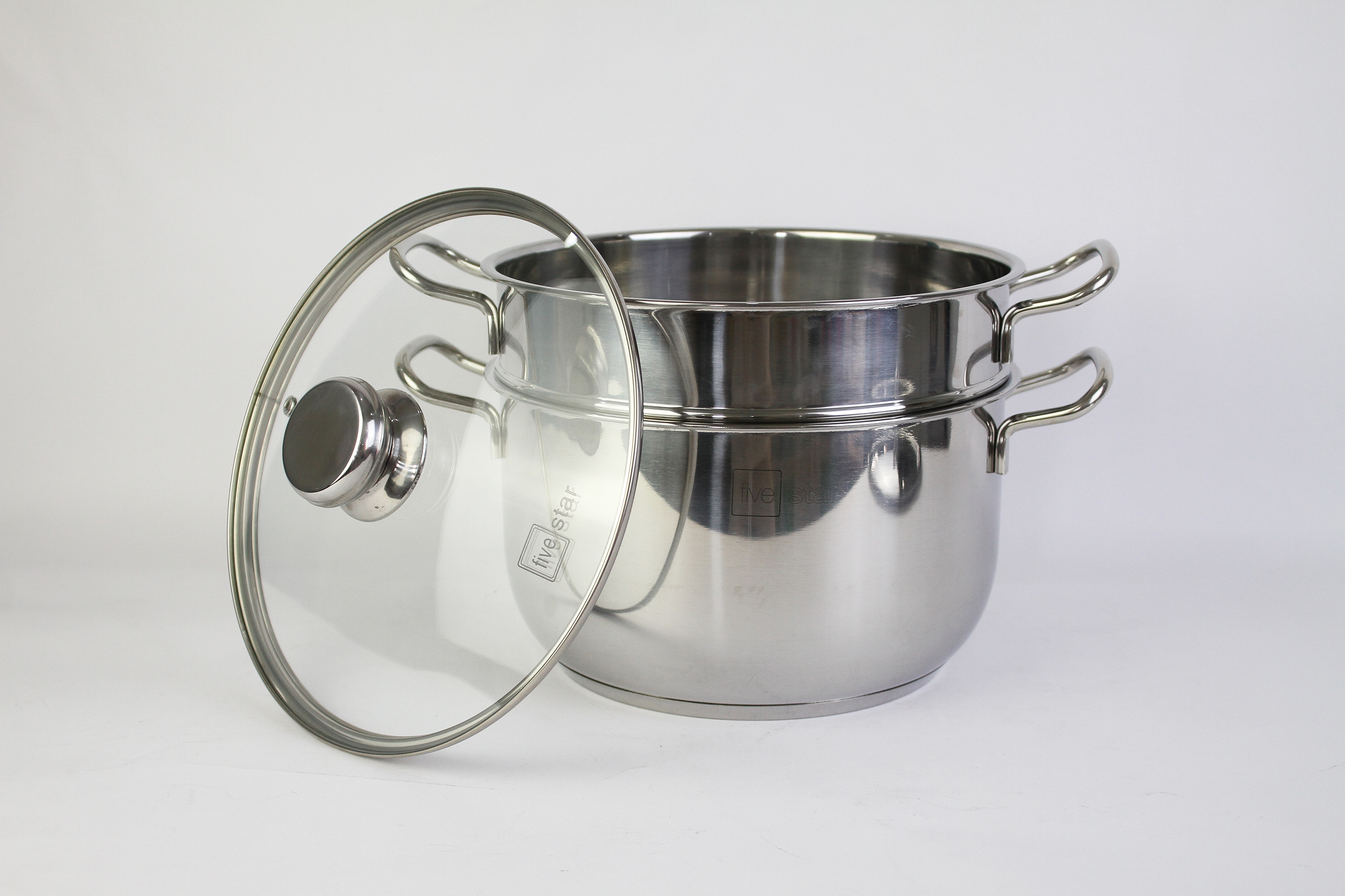 Bộ Nồi Chảo 3 Đáy Từ Inox 430 cao cấp Fivestar Standard 5 món , tặng 5 muỗng