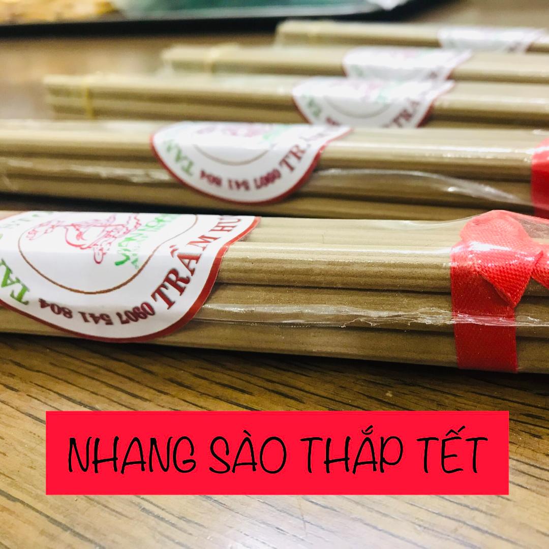 NHANG SÀO TRẦM HƯƠNG 50CM- THẮP GIAO THỪA THẮP TẾT- THẮP THỜ CÚNG- CHUẨN MÙI TRẦM