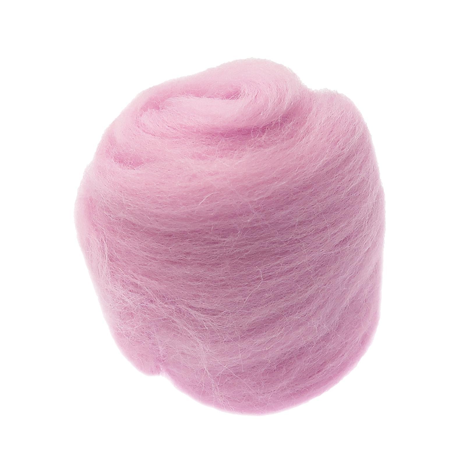 4pcs Handmade Wool Roving Fibre for Needle Felting Materials