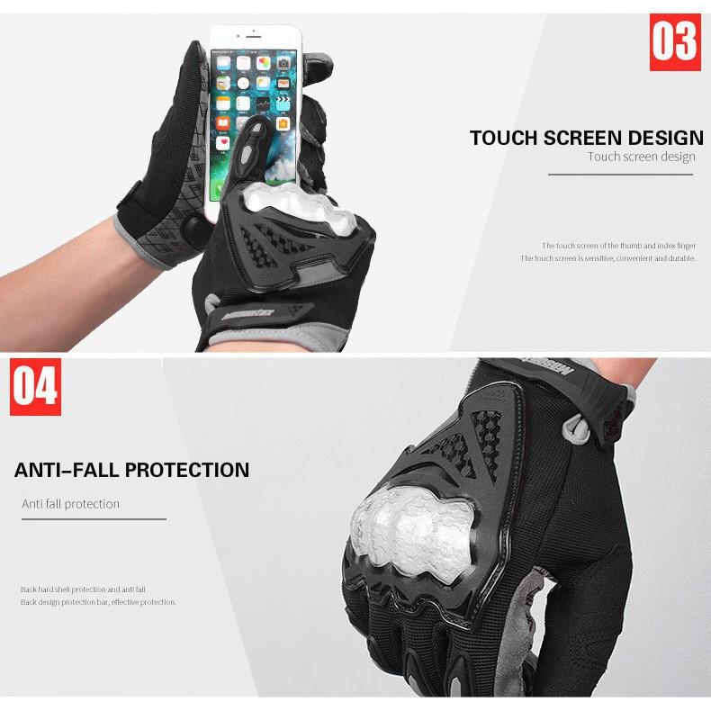 Găng tay phủ ngón tay chống trượt thiết kế Unisex