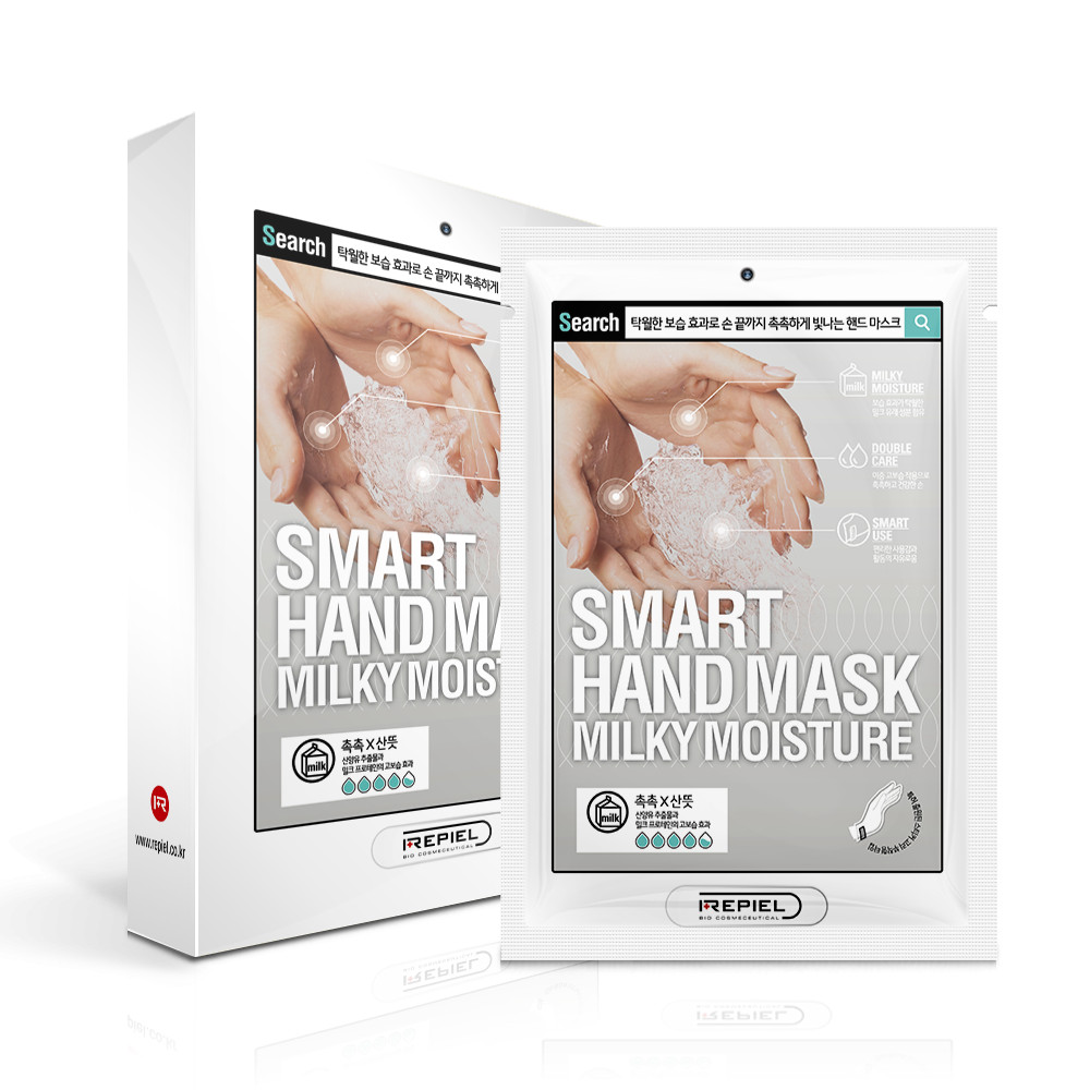 Combo 10 Miếng Mặt Nạ Dưỡng Ẩm Da Tay Với Sữa Dê Repiel Smart Hand Mask Milky Moisture