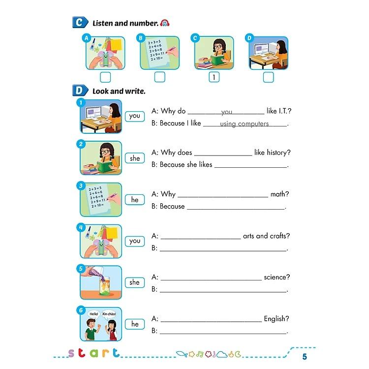 Tiếng Anh 5 I-Learn Smart Start - Workbook (2024)