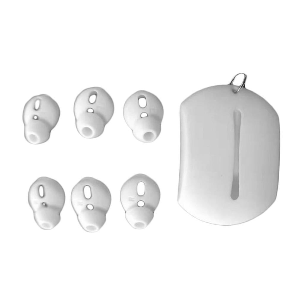 6 Pairs of Silicone Ear Pads Earbuds Eartips with Case for Airpods Headphones