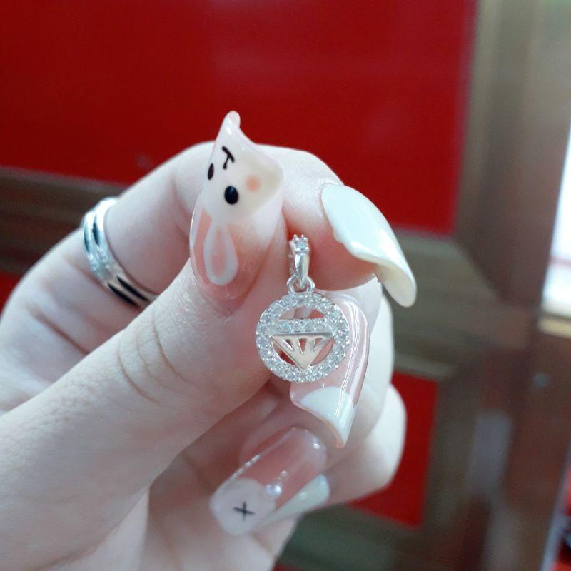 Mặt Dây Chuyền Bạc kim cương Đính Đá cao cấp  YN JEWELRY