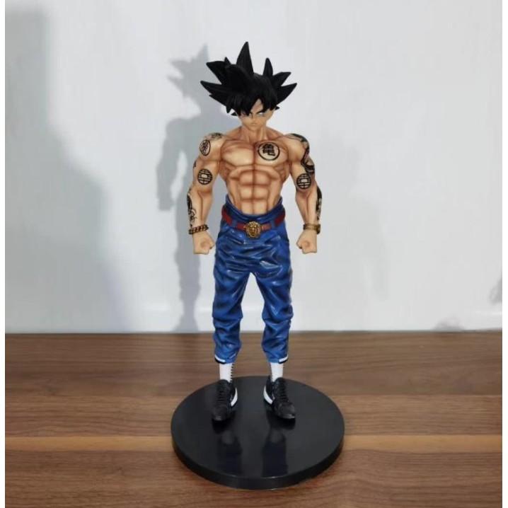 Mô hình Figure dragon ball 7 viên ngọc rồng hình xăm songoku 28cm