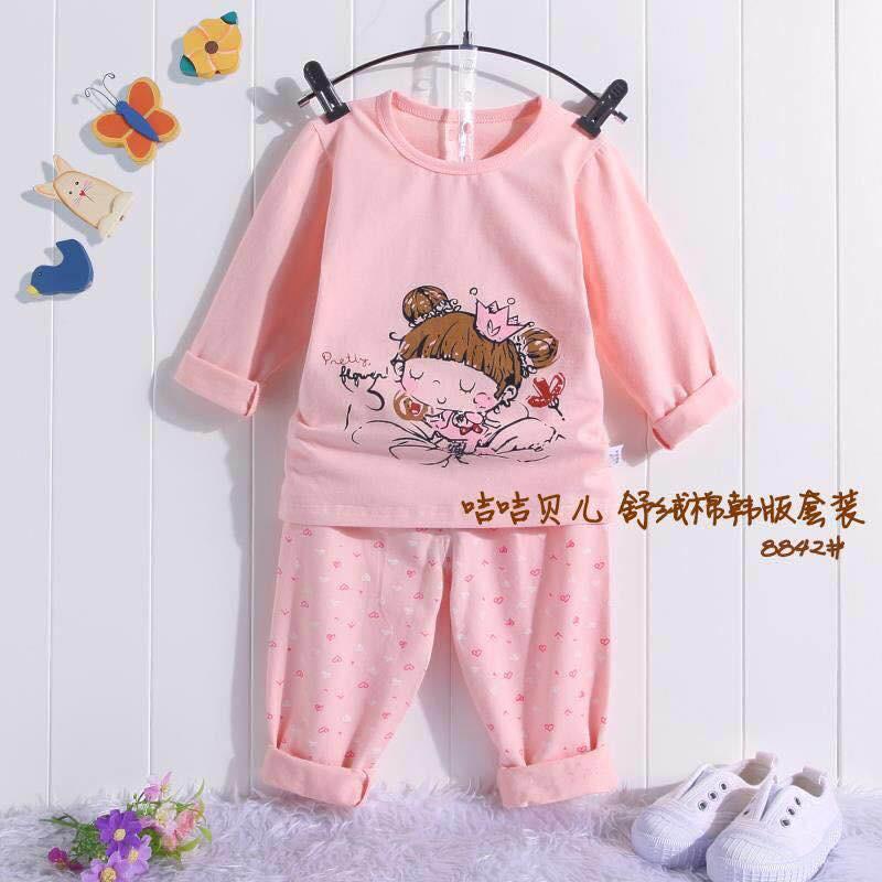 Bộ cotton xuất Hàn cho bé gái