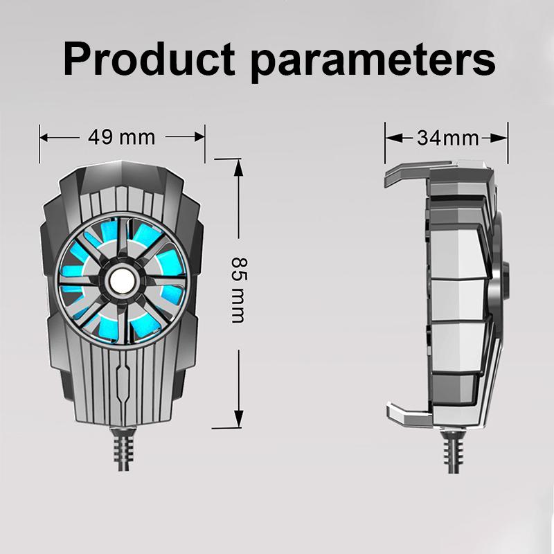 Quạt Tản nhiệt điện thoại G6 - Tản nhiệt điện thoại làm mát khi chơi game, Cũi ngón tay miễn phí