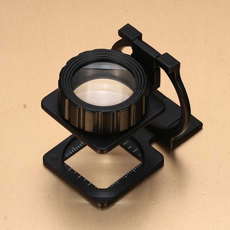 Kính lúp để bàn 20x mini đa năng có thước đo hỗ trợ sửa chữa