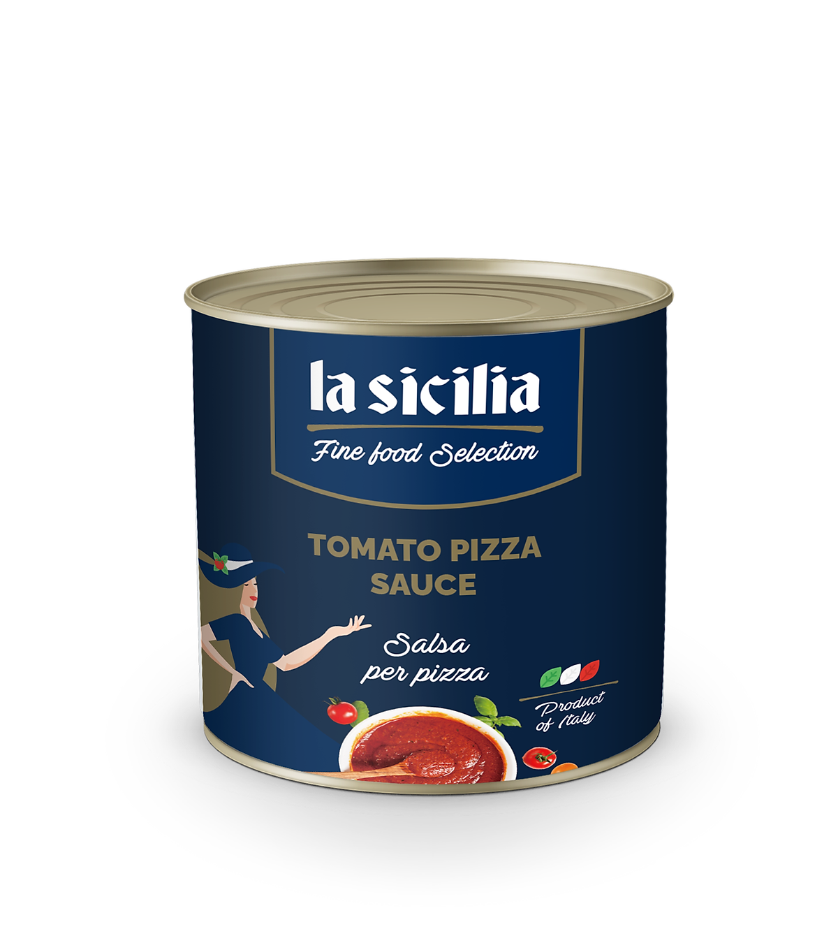 Sốt Cà Chua - Pizza Sauce Chuyên Dùng Cho Pasta Và Pizza - Hộp 2,5Kg La Sicilia Italia