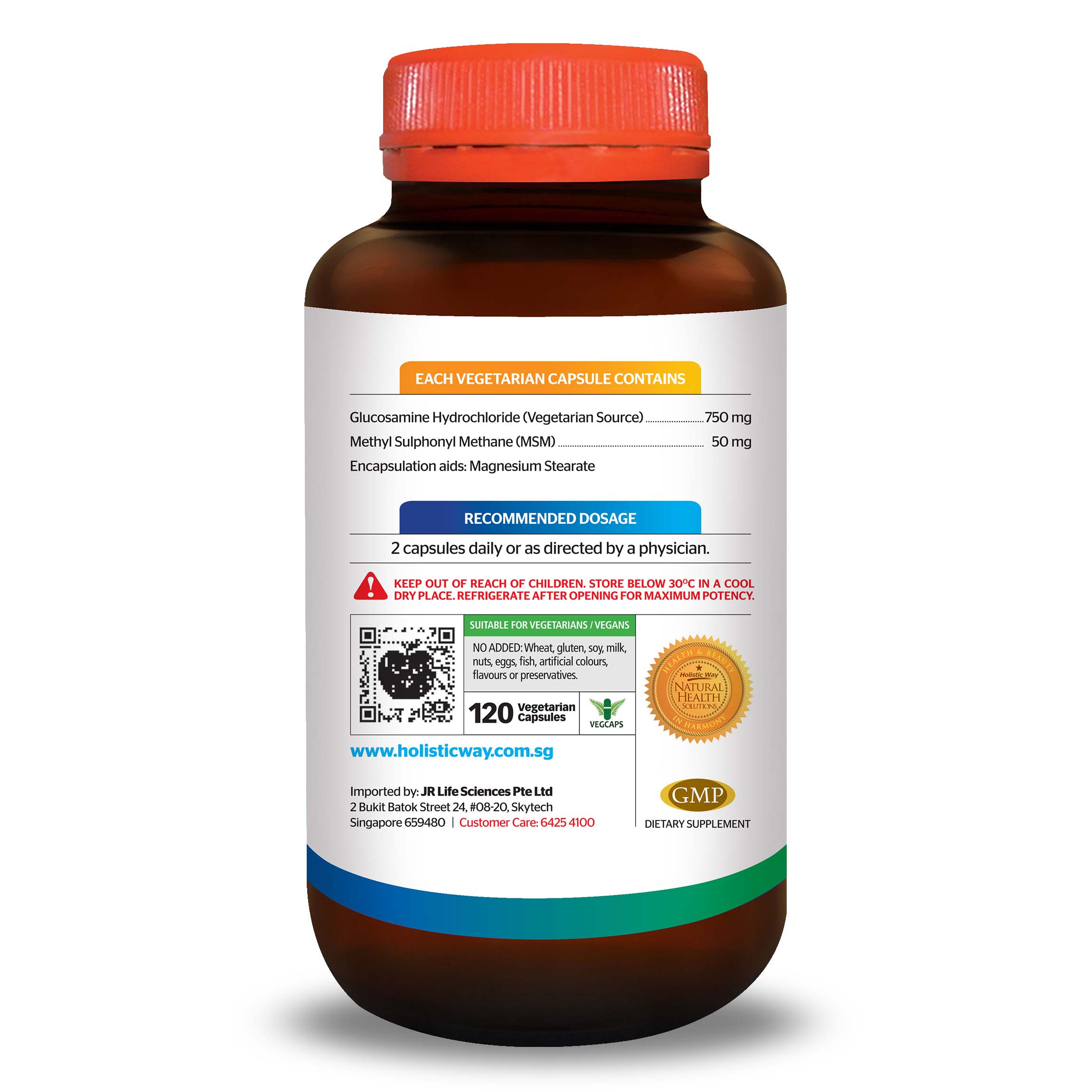 Viên uống bổ sung sụn, khớp, giảm nhức mỏi Holistic Way Glucosamine MSM 750mg