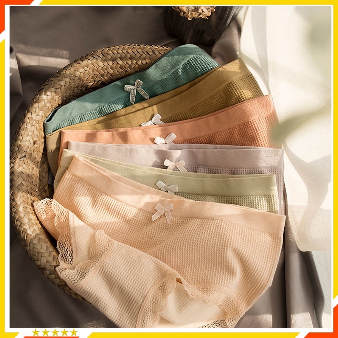 Combo 10 Quần Lót Nữ Cotton Nhật Lưng Cao