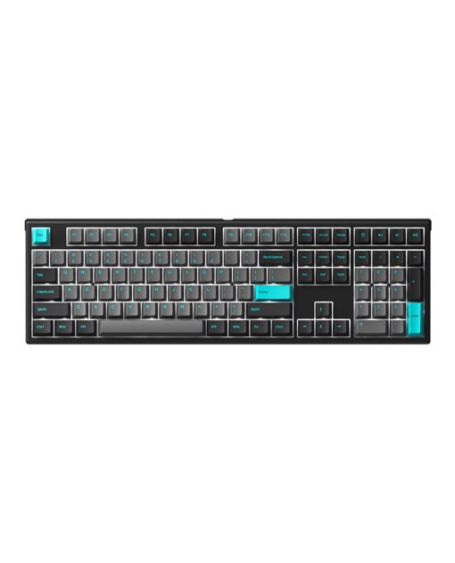 Bàn phím cơ có dây Akko MonsGeek MG108 Black & Cyan - Hàng chính hãng