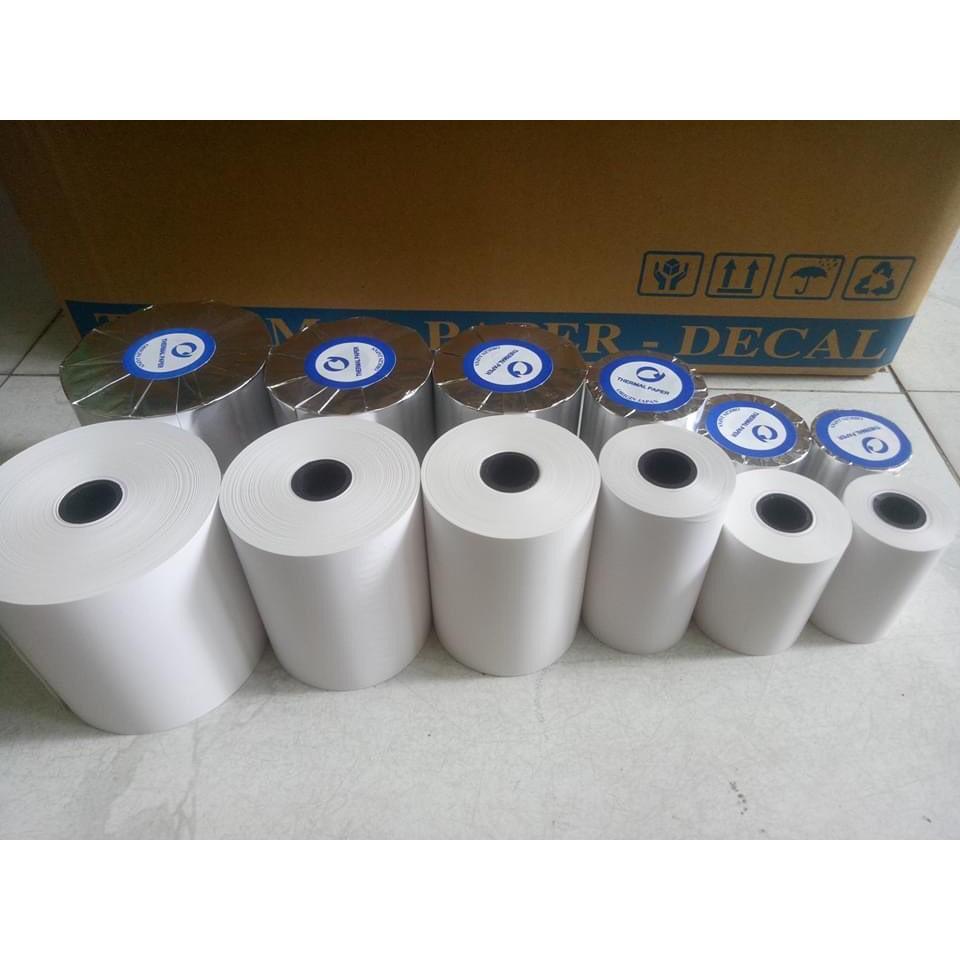 Giấy in hóa đơn, giấy in bill nhiệt K80 bọc bạc