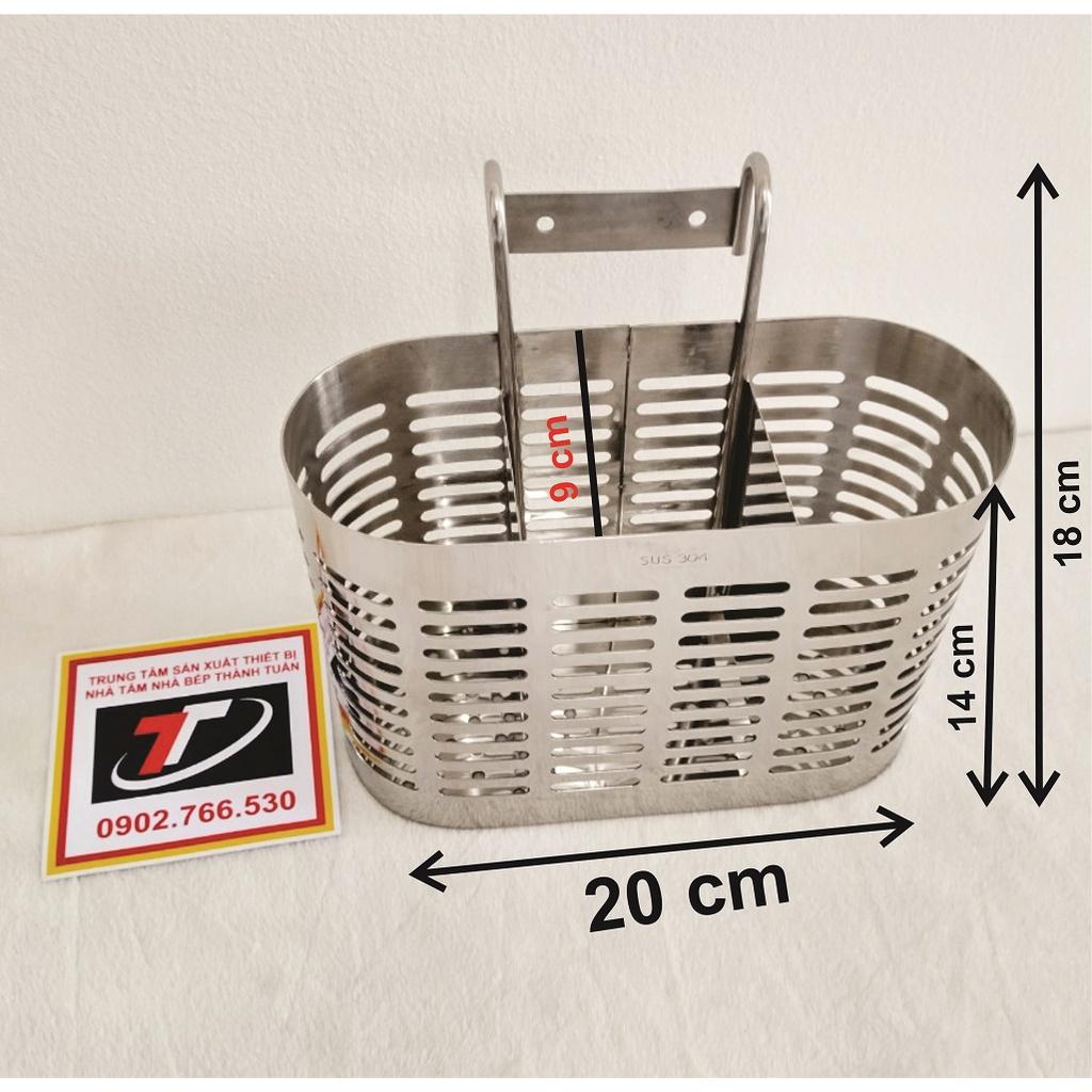 Ống đũa 3 ngăn hình oval inox SUS 304, TT-050