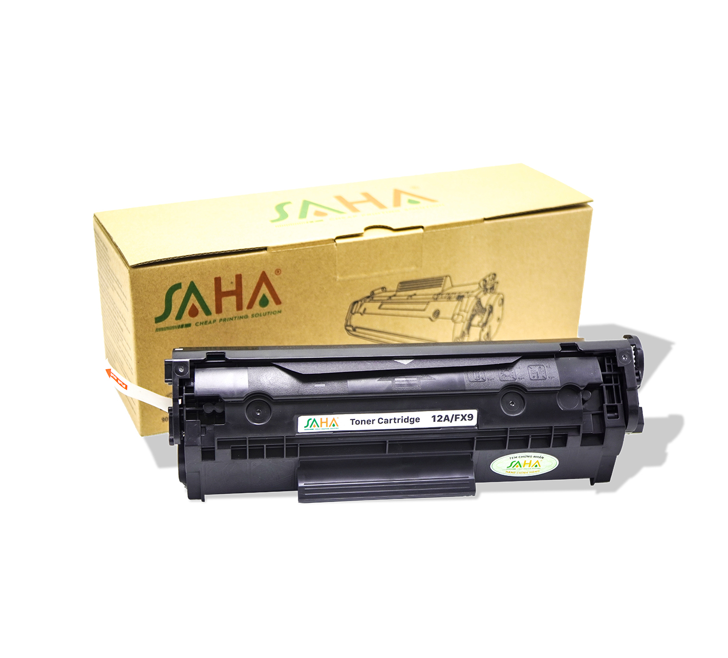 Hộp Mực tương thích Canon 6000/6030/6030W/3050 /Hp1102/1102W/1005/1006 (Có Lỗ Nạp Mực/Không Cần Đến Bộ Dụng Cụ Đổ Mực) Chính hãng SAHA 12A