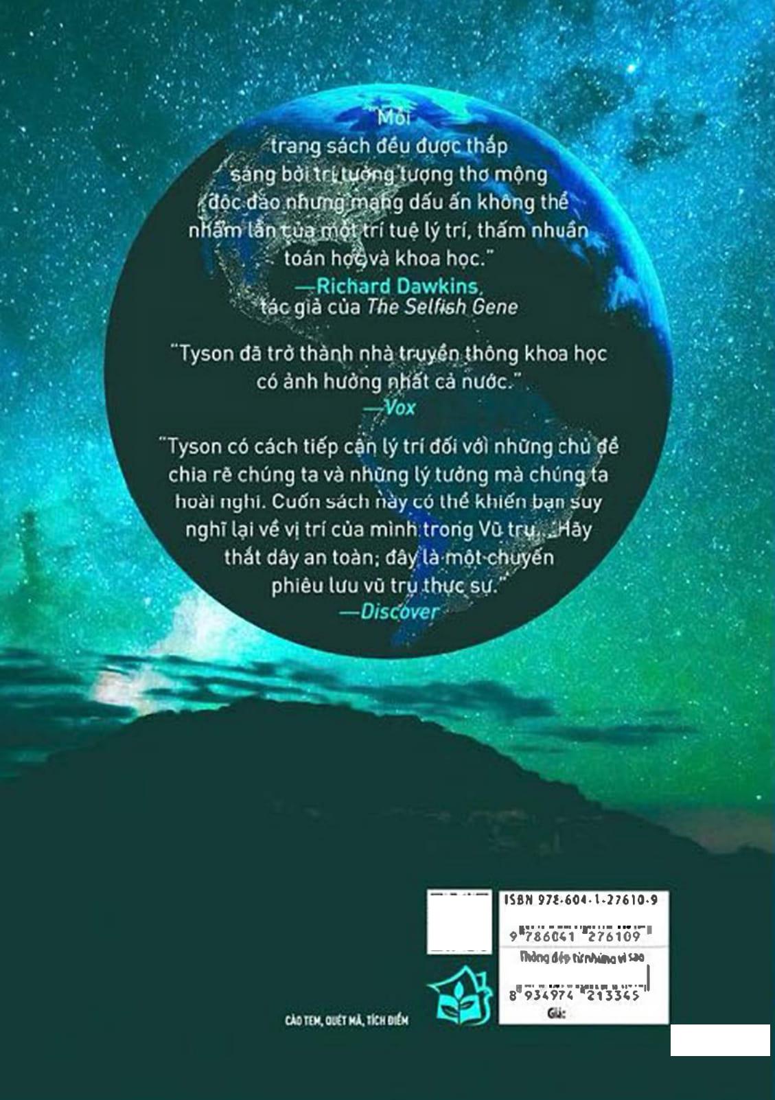 Sách - Starry Messenger - Thông Điệp Từ Những Vì Sao - Góc Nhìn Vũ Trụ Về Nền Văn Minh