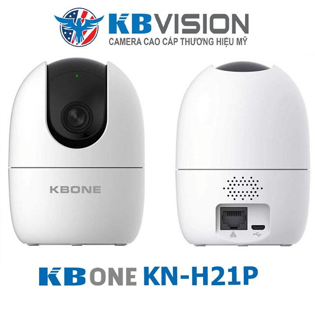 Camera IP Wifi 2MP KB.ONE KN-H21P 360 1080P - Hàng chính hãng KBVision