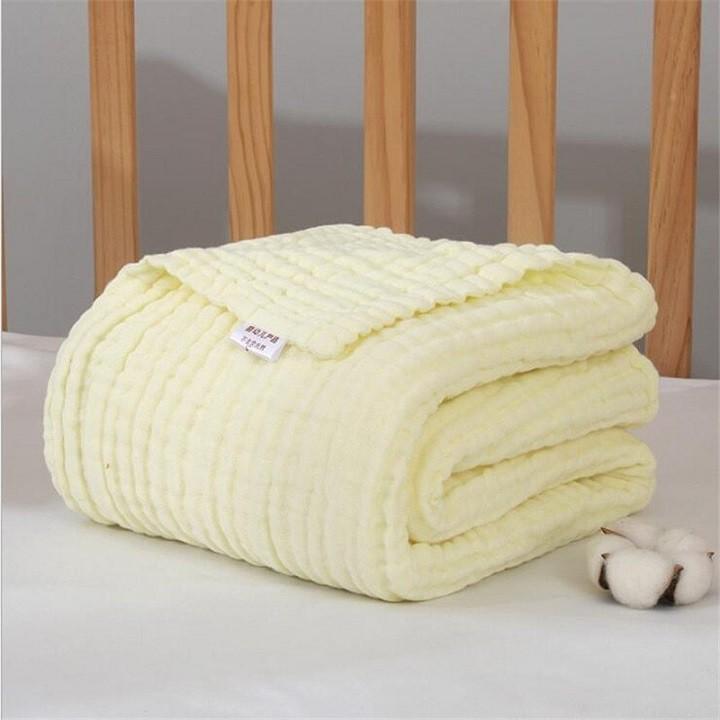 Khăn Tắm Xô Nhăn 6 Lớp Cao Cấp 100% Cotton Cho Bé