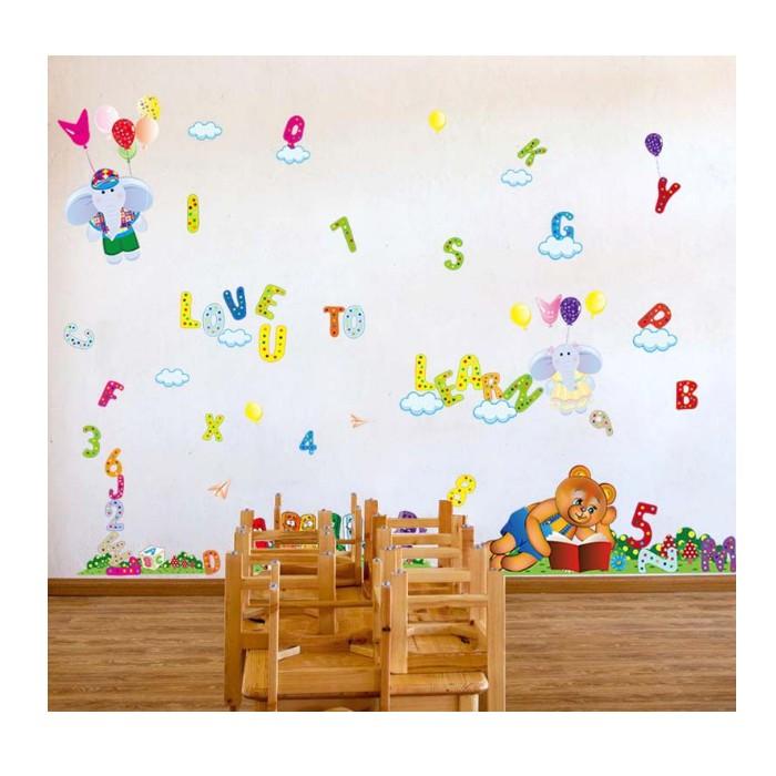 Decal trang trí vui học tiếng anh