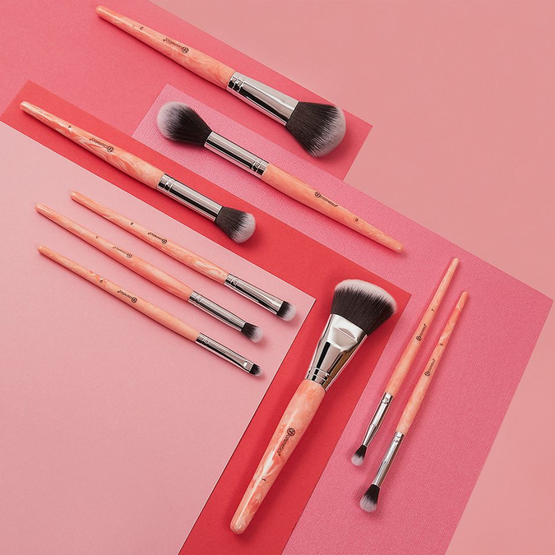 Cọ Trang Điểm BH COSMETICS Rose Quartz 9 Piece Brush Set