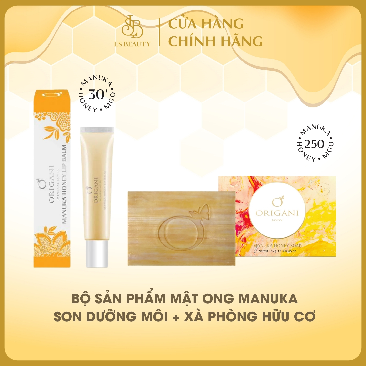 [1501-2301 MUA 1 TẶNG 1]  Combo Son dưỡng và Xà phòng hương mật ong Manuka