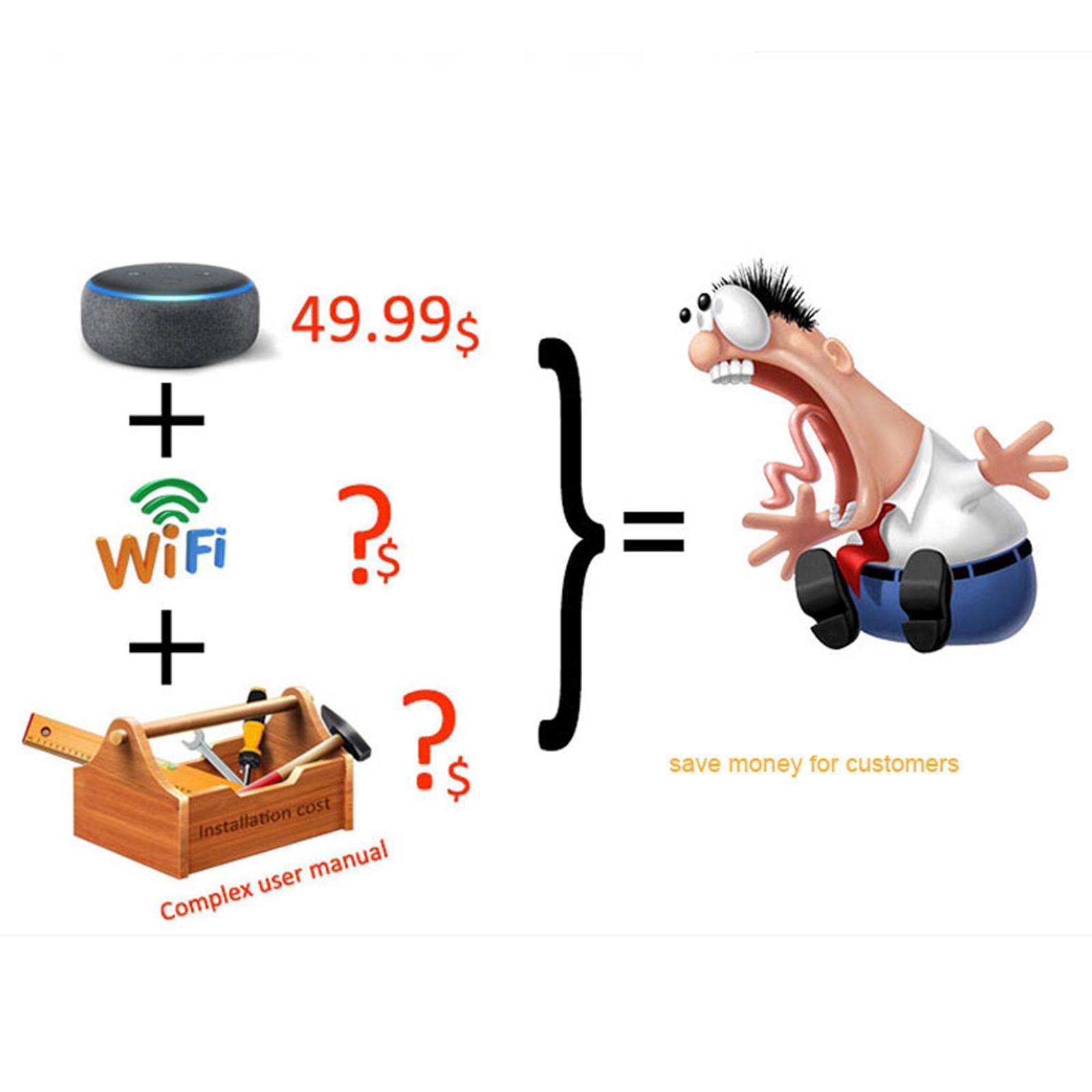 Smart Wall Light Switch Intelligent Voice Control Wireless Home Bathroom