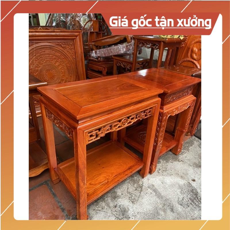 Bàn chữ nhật gỗ hương đá cao 50/60/70/80cm