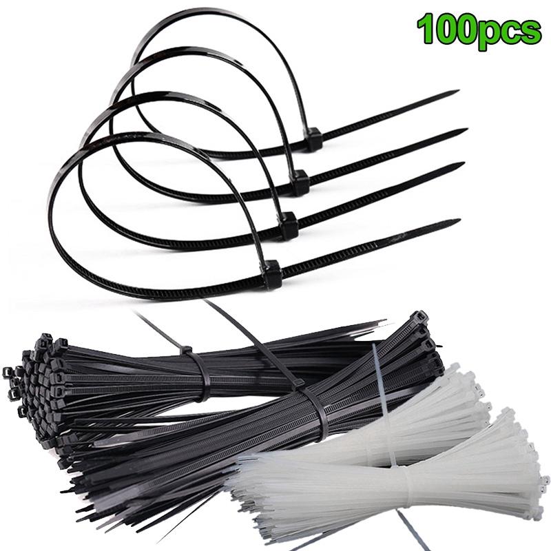 Set 100 Dây Rút Nylon Tự Khóa Tiện Dụng Chất Lượng Cao