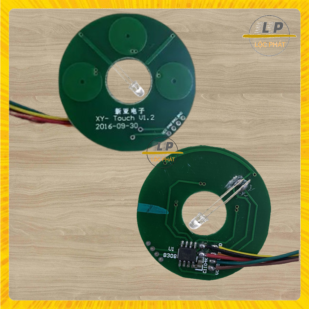 Board mạch cảm ứng máy cân mực laser 5 tia xanh loại tròn