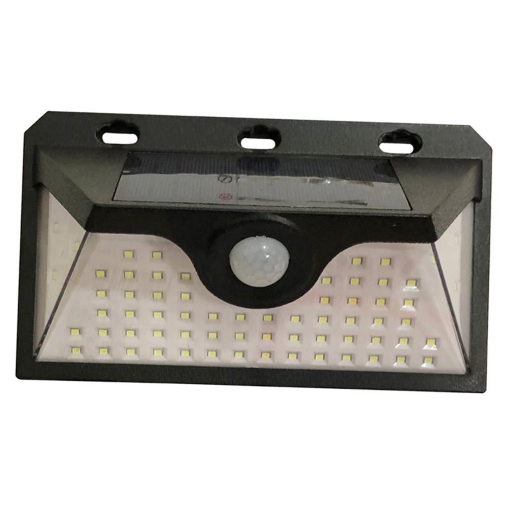 66 LED Solar Powered Human Sensor Light Aisle Garden Yard Security Wall Lamp