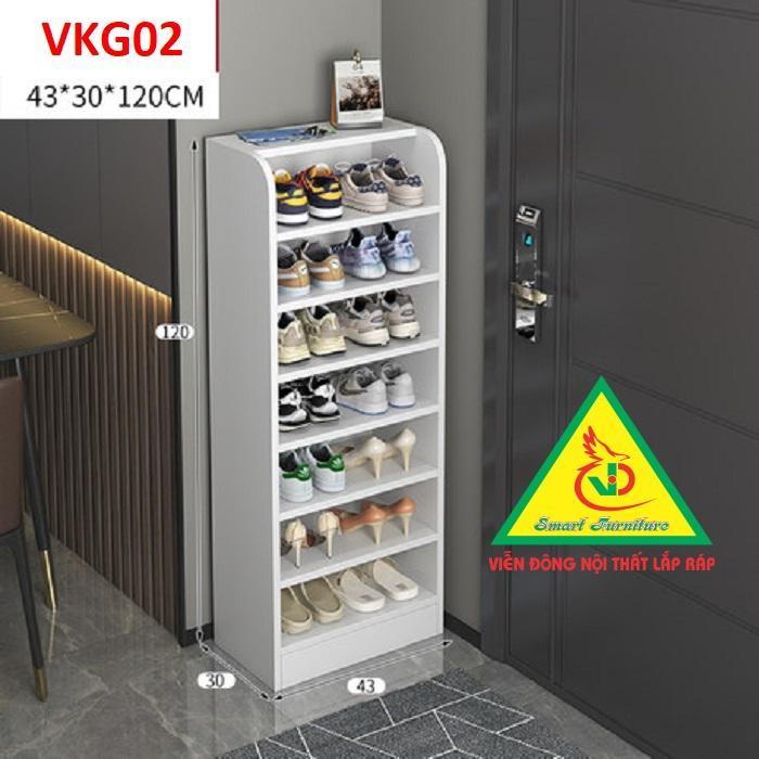Hình ảnh Tủ Giày Hiện Đại Nhiều Ngăn Để Giày, Tiết Kiệm Diện Tích VKG02 - Nội thất lắp ráp Viendong Adv