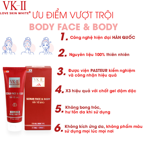 Tẩy Tế Bào Chết LOVE SKIN WHITE 120g