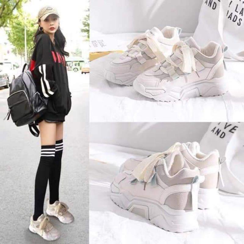 Giày sneaker dây bản to (Kèm ảnh thật tại shop)