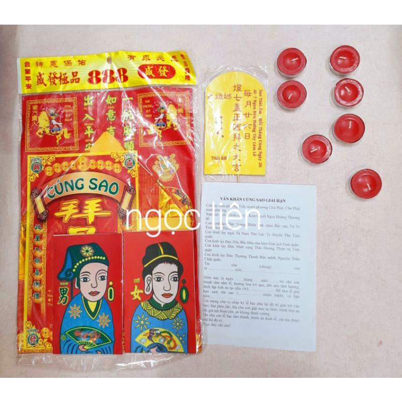 Giấy cúng Sao Thái âm chiếu mệnh