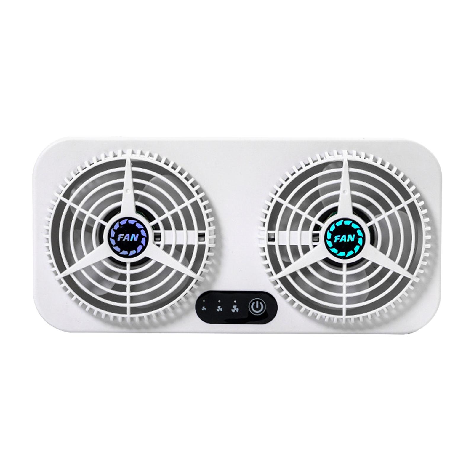Car Exhaust Fan Car Radiator Cooler 3Gears Adjustable Car Ventilation Fan