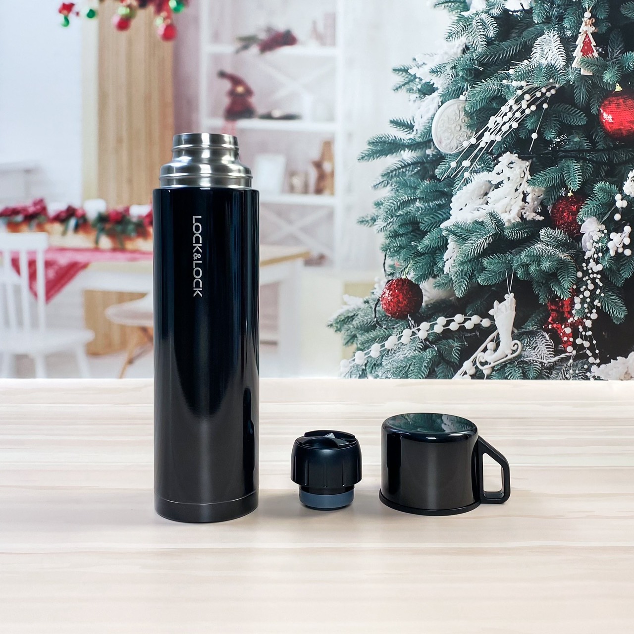 Bình Giữ Nhiệt Lock&Lock Mocha Vacuum Bottle LHC1438 750ml - Hàng chính hãng, bằng thép không gỉ