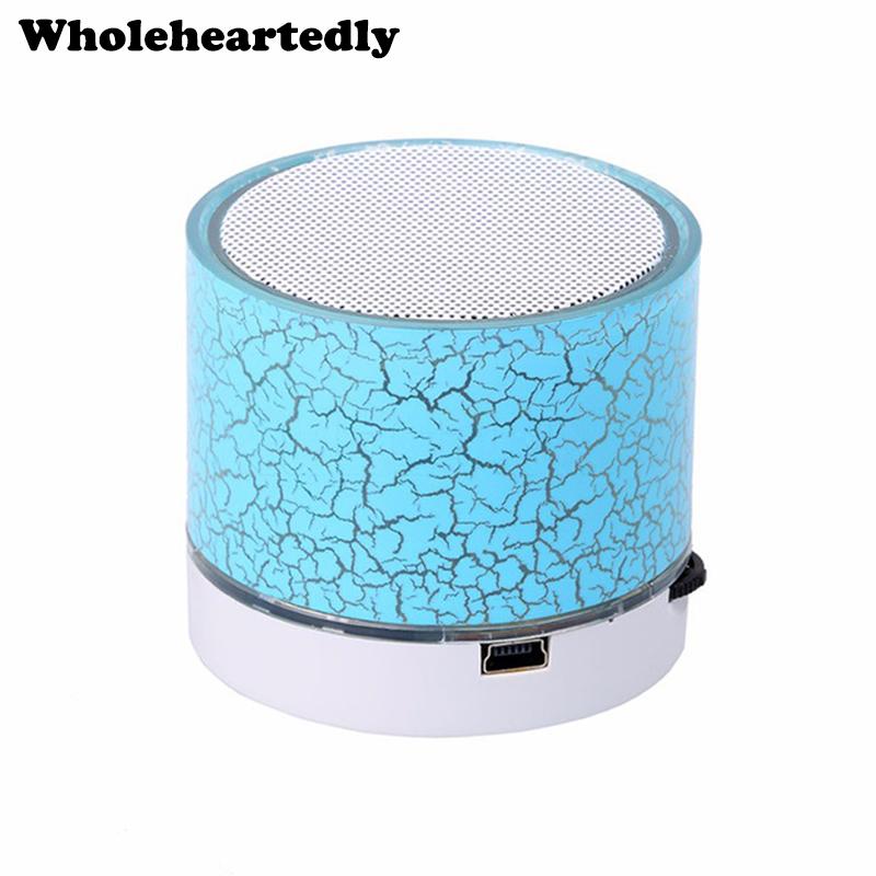 Loa Bluetooth Loa không dây mini Crack LED Thẻ TF Loa siêu trầm USB Loa Bluetooth MP3 Âm thanh nổi Máy nghe nhạc Màu sắc: Vàng