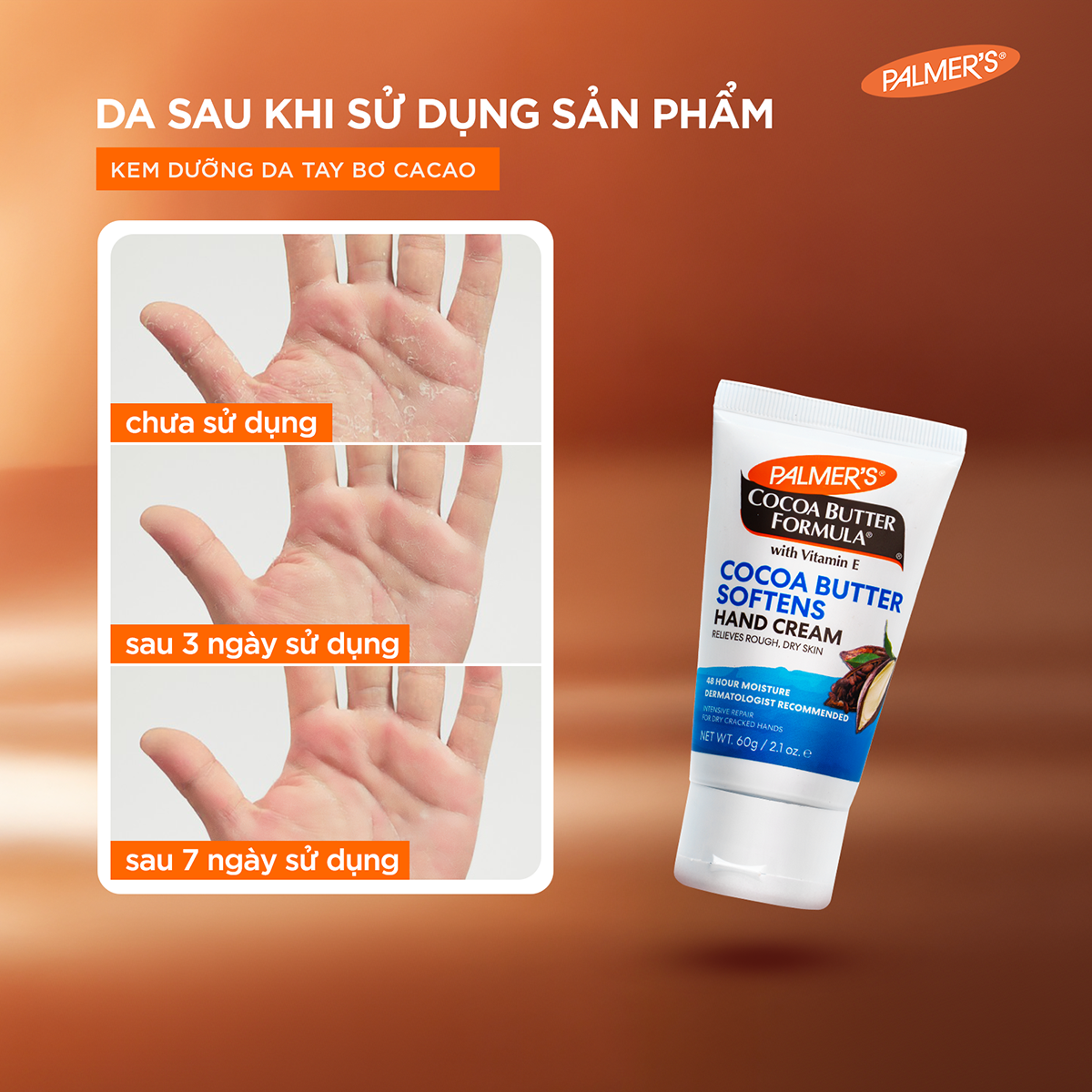 Kem dưỡng tay mềm mịn cho da khô Bơ Cacao Palmer's