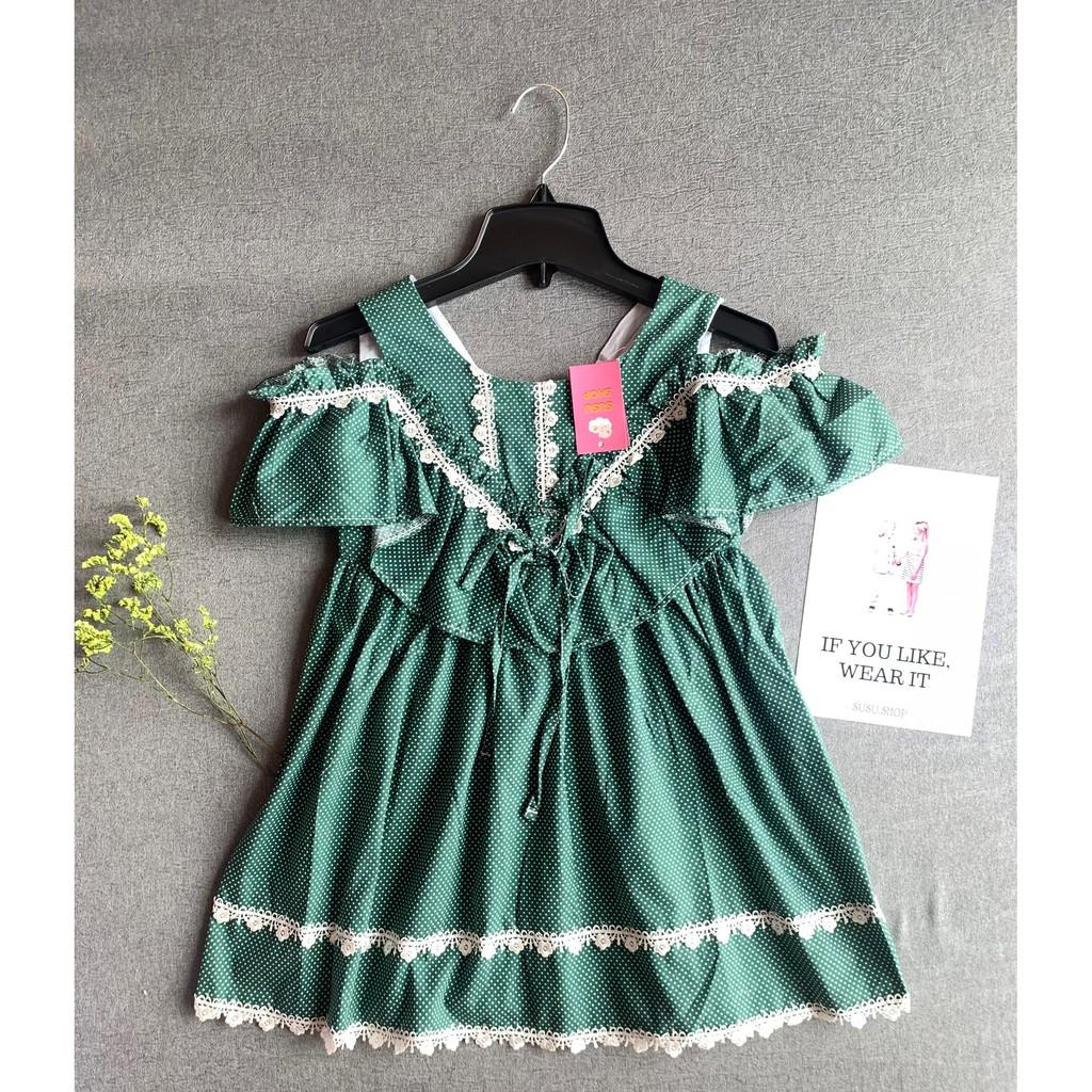 Váy bé gái chấm bi cho bé từ 10-22 kg