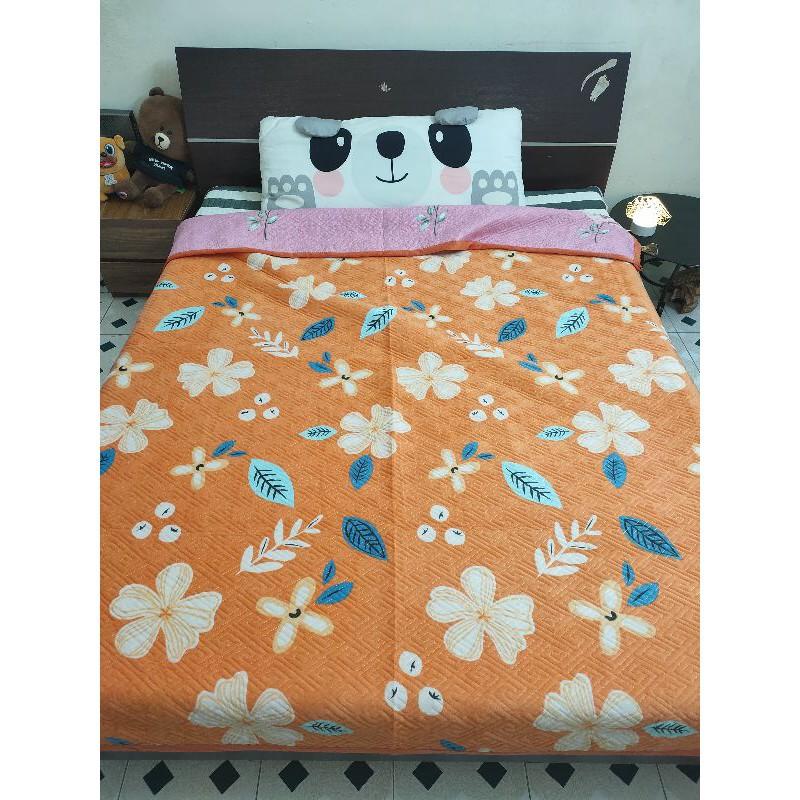 CHĂN 1 MẶT NỈ NHUNG, 1 MẶT COTTON 100%