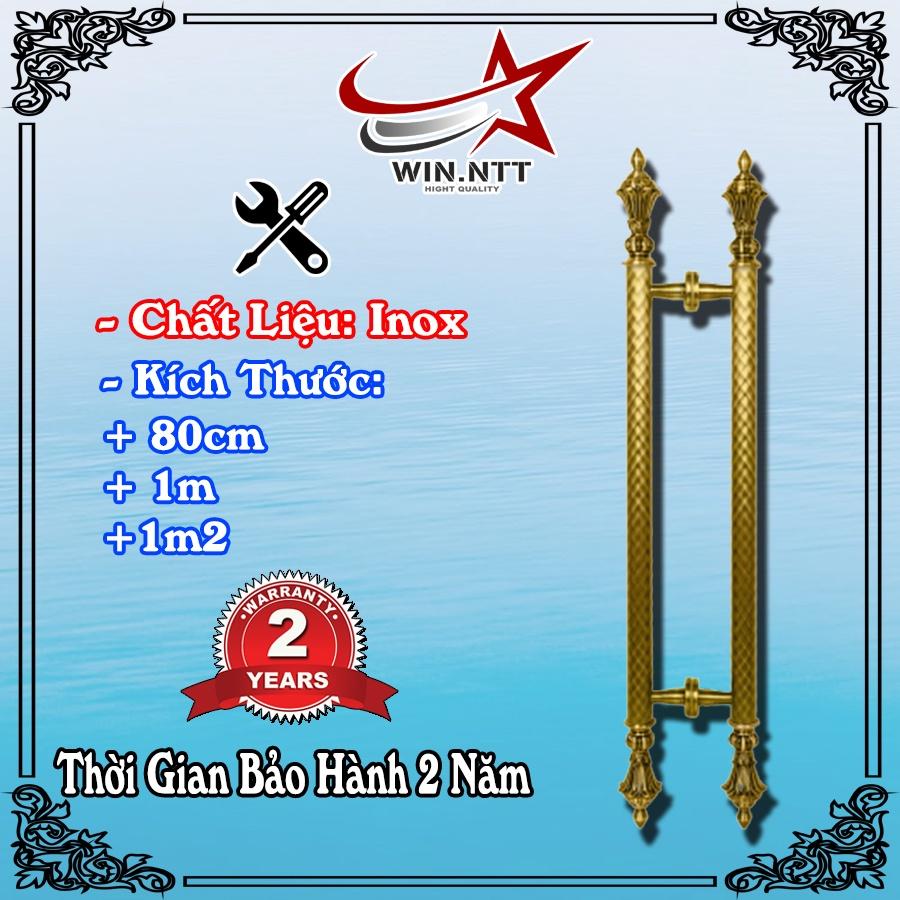 Tay Nắm Cửa Kính Cường Lực, Cửa Nhôm - Nắm Cửa Vàng Vẩy Hoa