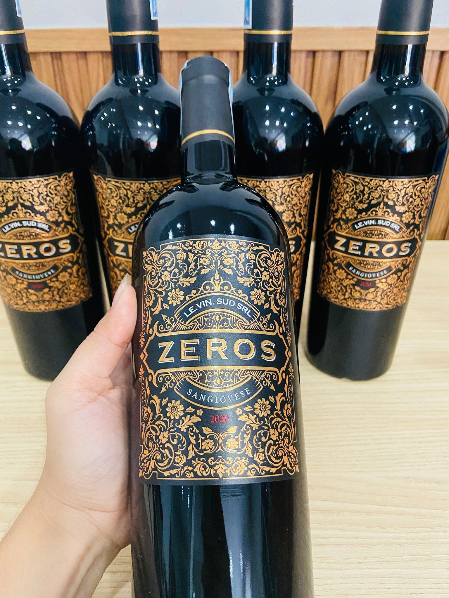 Rượu Vang Ý ZEROS Sangiovese 14,5% - Quà tặng siêu hấp dẫn khi mua từ 6 chai