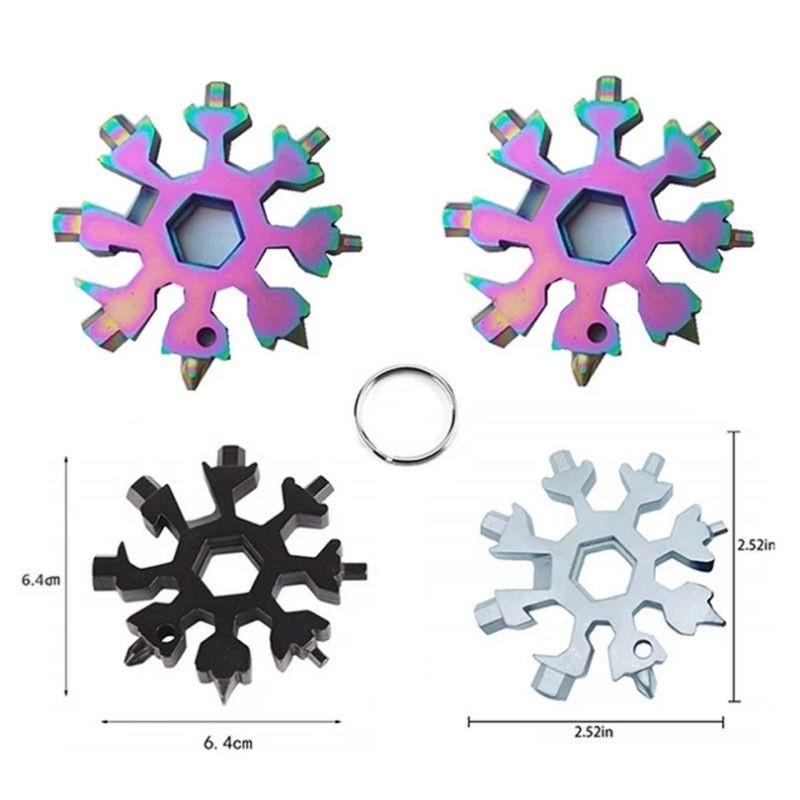 Tool đa năng 18 trong 1 hình bông tuyết đa chức năng Thép hình bát