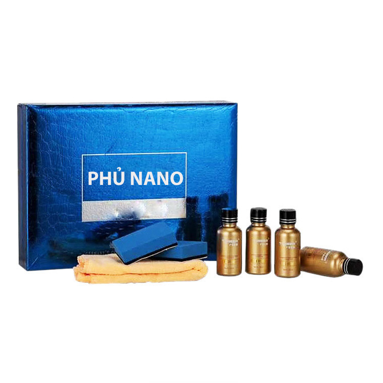 Combo Phủ Nano Làm Bóng Xe Hơi